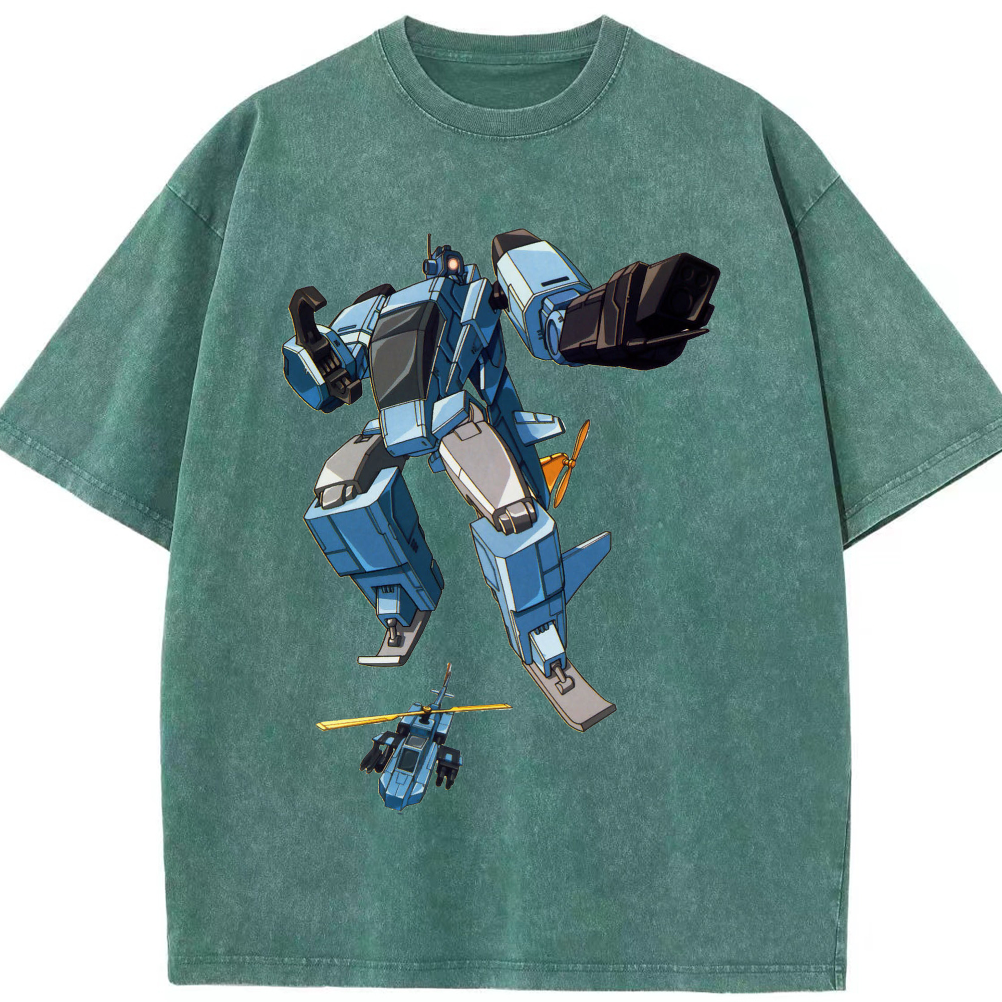 （画像用）  綿100% ヴィンテージ風 半袖Tシャツ（フロントプリント）